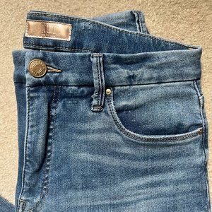 Kut from the Kloth Meg Fab Ab High Waist Raw Hem Ankle Wide Leg Jeans